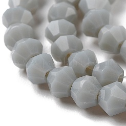 Opaque couleur unie imitation jade perles de verre brins&nbsp;GLAA-F029-P4mm-14