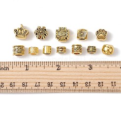 60 stücke 12 stil tibetische stil legierung europäische perlen&nbsp;FIND-FS0001-80