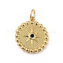 Placage en rack micro pave dodger pendentifs en zircone cubique bleue&nbsp;KK-H431-46G