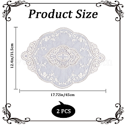 Tischsets mit Polyester-Spitzenstickerei&nbsp;AJEW-WH0413-78