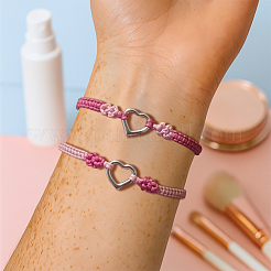 12 Stück 3 Farben verstellbare geflochtene Armbänder aus Nylonfaden für Frauen&nbsp;BJEW-GO0002-05