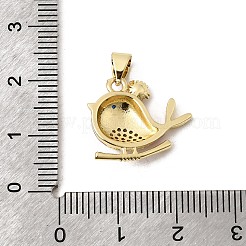 Ottone micro spianare pendenti zirconi&nbsp;KK-H267-073G-01