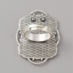 Verstellbare Fingerringkomponenten aus Legierung&nbsp;PALLOY-WH0101-37AS