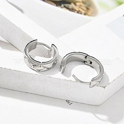 Pendientes de aro de acero inoxidable 304 para mujer&nbsp;EJEW-C096-56P
