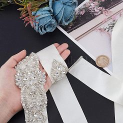 Ceinture de robe de mariée en strass cristal&nbsp;DIY-FG0002-48