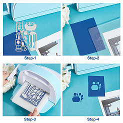 Kohlenstoffstahl Schneidwerkzeuge Schablonen&nbsp;DIY-WH0309-1544