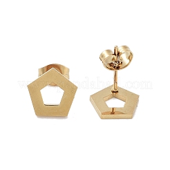 Boucles d'oreilles à tige en acier inoxydable 304 plaqué sous vide PVD pour femmes&nbsp;EJEW-A048-02G