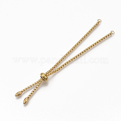 Braccialetti scorrevoli regolabili in acciaio inossidabile 304 con placcatura ionica (ip)&nbsp;X-STAS-T050-030G