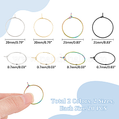 80 pieza de 4 estilos de anillos de acero inoxidable quirúrgico 316 para copas de vino&nbsp;STAS-UN0053-44