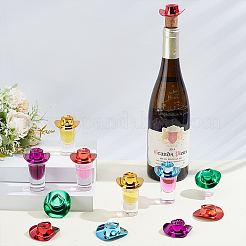 24 Stück 6 Stile Kunststoff Fascinator Hut für Puppe&nbsp;DIY-GA0009-71
