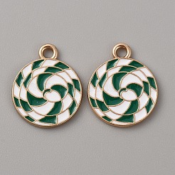 Pendentifs en alliage d'émail sur le thème de Noël&nbsp;ENAM-WH0058-017B