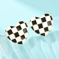 Clous d'oreilles en laiton&nbsp;EJEW-G471-38G-04