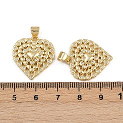 Pendentifs en laiton zircon cubique transparent&nbsp;ZIRC-I367-13G-12