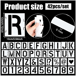 Buchstaben a~z und Zahl 0~9 Haustier aushöhlen Zeichen-Malschablonen&nbsp;DIY-WH0504-713B