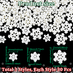 90 pièces 3 styles de cabochons en résine&nbsp;CRES-UN0001-03