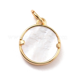 Pendentifs en zircone cubique micro-pavés en laiton écologiques&nbsp;KK-K268-07G