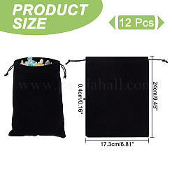 Sacs d'emballage en velours&nbsp;ABAG-WH0046-30B
