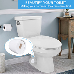 Runde Kunststoff-Aufsteckkappen für Toilettenschüsselbolzen mit zusätzlichen Unterlegscheiben&nbsp;FIND-WH20816-001