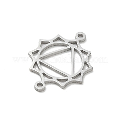Ciondoli connettore chakra in acciaio inossidabile 304&nbsp;SA-CBA28C1-01E-P