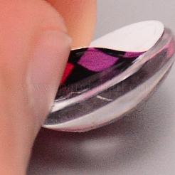 Cabochons di vetro&nbsp;GGLA-WH0029-07F