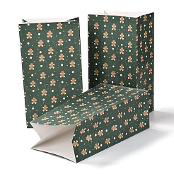 Sacs de bonbons en papier rectangle thème réveillon de noël&nbsp;CARB-G007-01E