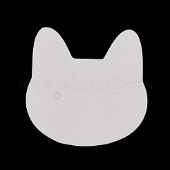 100 Stück Papier-Schmuck-Ohrring-Displaykarten in Katzenkopfform&nbsp;AJEW-Z021-03C