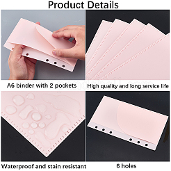 Feuilles intercalaires pour cahier en PP&nbsp;AJEW-CP0010-60B