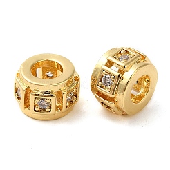 Perles de zircone cubique de placage de rack en laiton&nbsp;KK-Z033-24G