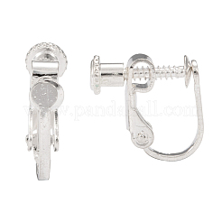 Messingschraube an Clip-On-Ohrringen&nbsp;KK-L164-02S