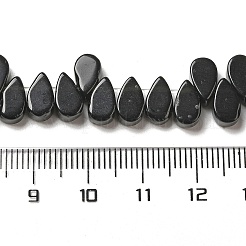 Natürliche schwarze Mahagoni-Obsidian-Perlenstränge&nbsp;G-B064-B53