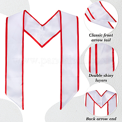 2 Stück Satin-Abschlussschärpe/Ehrenstola für Damen und Herren&nbsp;AJEW-MA0001-38A
