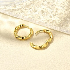 Orecchini a cerchio in acciaio inossidabile 304 per donna&nbsp;EJEW-M068-14G-03