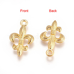 Tibetano in lega di metallo stile fleur de lis ciondoli&nbsp;LS-EA8747Y-G