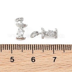 Shegrace Messing-Anhänger mit Mikropavé-Fassung aus klaren Zirkonia&nbsp;XGRQ4N482-714P