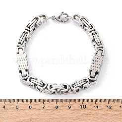 201 byzantinische Kettenarmbänder aus Edelstahl&nbsp;BJEW-B078-166P