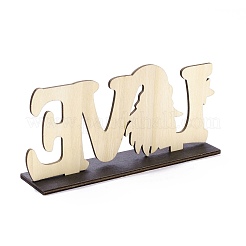 Ornement de bureau en bois naturel&nbsp;DJEW-C007-02