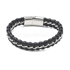 Geflochtene Armbänder aus Mikrofaser-Lederband&nbsp;BJEW-C153-01E