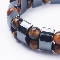 Unmagnetische synthetischen Hämatit Stretch-Armbänder&nbsp;BJEW-F271-08A