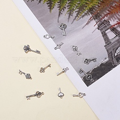 Pendentifs clés en alliage de style tibétain&nbsp;TIBEP-X0001-02-AS