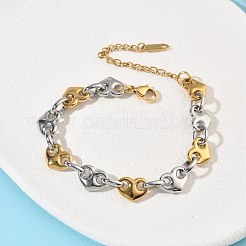 Bracelets à maillons en acier inoxydable 304 pour femmes&nbsp;BJEW-B158-06GP