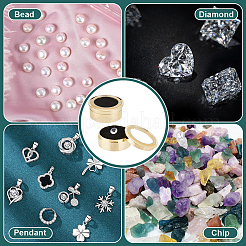 Lose Diamantboxen aus Legierung&nbsp;CON-WH0104-11B-G