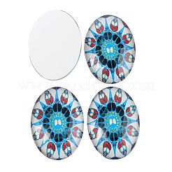 Mosaico in vetro stampato cabochon ovale&nbsp;GGLA-N003-13x18-G