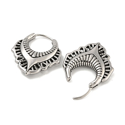 Pendientes de aro de acero inoxidable quirúrgico 316&nbsp;EJEW-D096-07G-AS