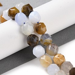 Natürlichen blauen Chalcedon Perlen Stränge&nbsp;G-NH0021-A11-02