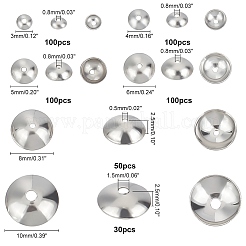 480 pz. tappi per perline in acciaio inossidabile 304&nbsp;STAS-PH0003-75