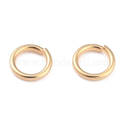 Anillos de salto abiertos de latón chapado en rack&nbsp;LS-KK-O139-18C-G