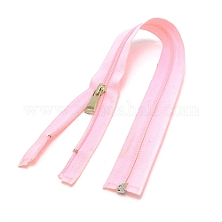 Garment Accessories, Nylon Closed-end Zipper, Zip-fastener Components, Pink, 40x3.3x0.2cm