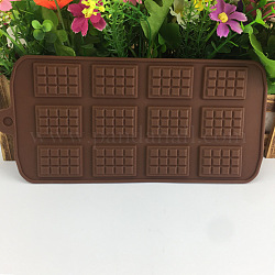 Moldes de silicona, Moldes para dulces & chocolate, rectángulo de chocolate, saddle brown, 105x224x4mm