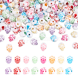 arricraft 400 Pcs Skull Beads, Halloween Colorful Resin Charms Pendants Skeleton Skull Head Beads with Hole for DIY Craft Jewelry Making Bracelet Necklace