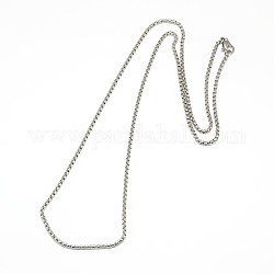 304 fabrication de collier de chaîne vénitienne en acier inoxydable, couleur inoxydable, 22 pouce (55.88 cm)